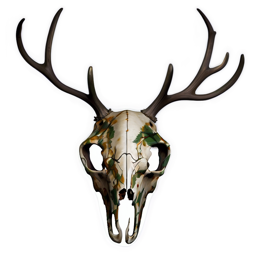 Camouflage Deer Skull Png 2