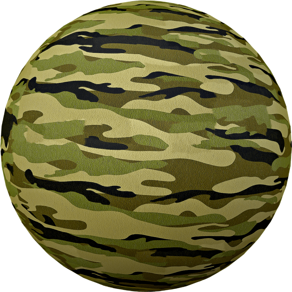 Camouflage Pattern Sphere