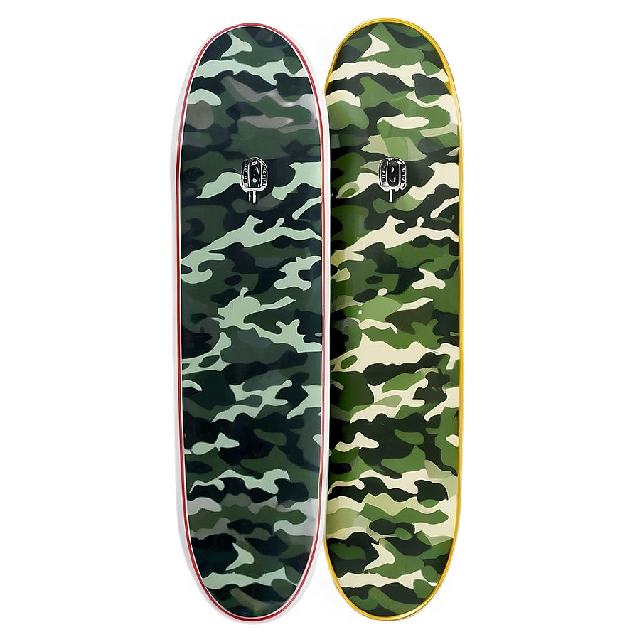 Camouflage Skateboard Deck Template Png Jly50