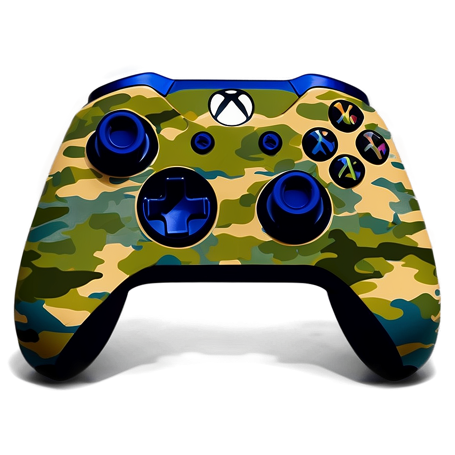 Camouflage Xbox Controller Design Png 05252024