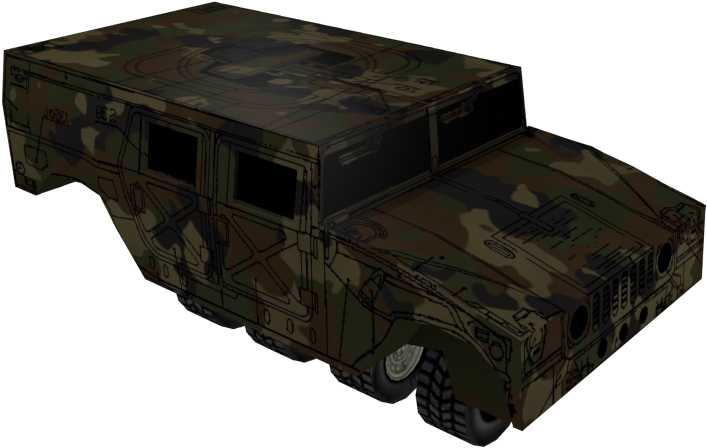 Camouflaged Hummer Vehicle Graphic