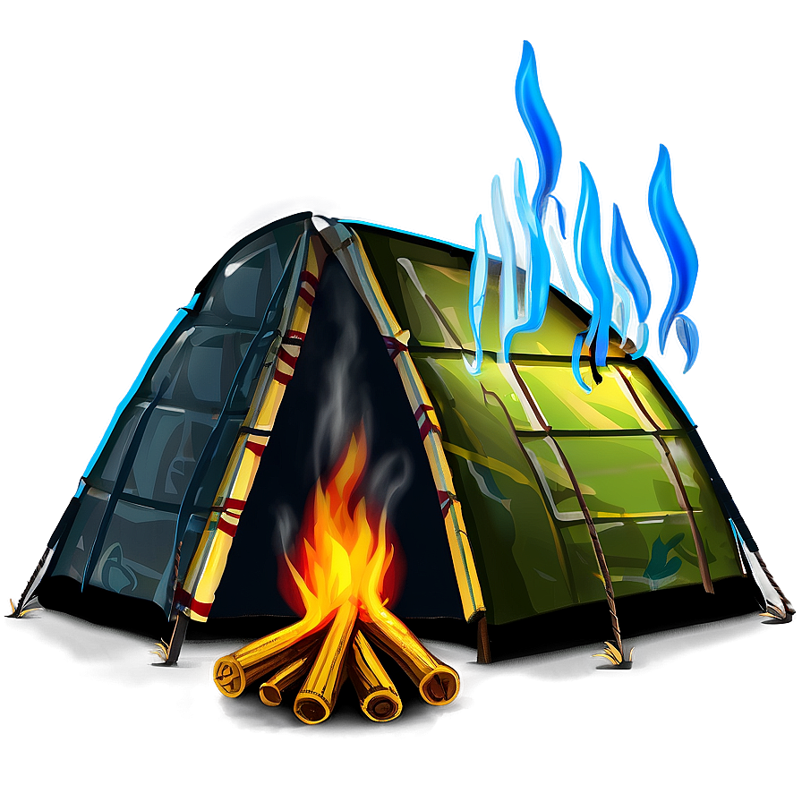 Campfire And Tent Png 21