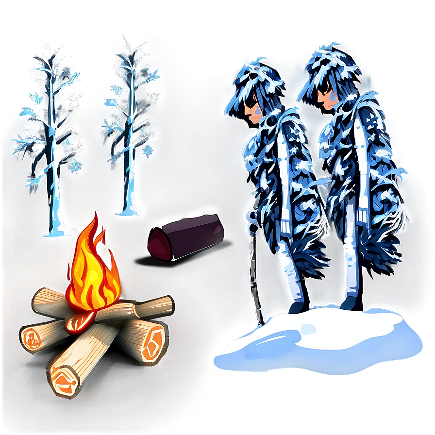 Campfire In Snow Png 78