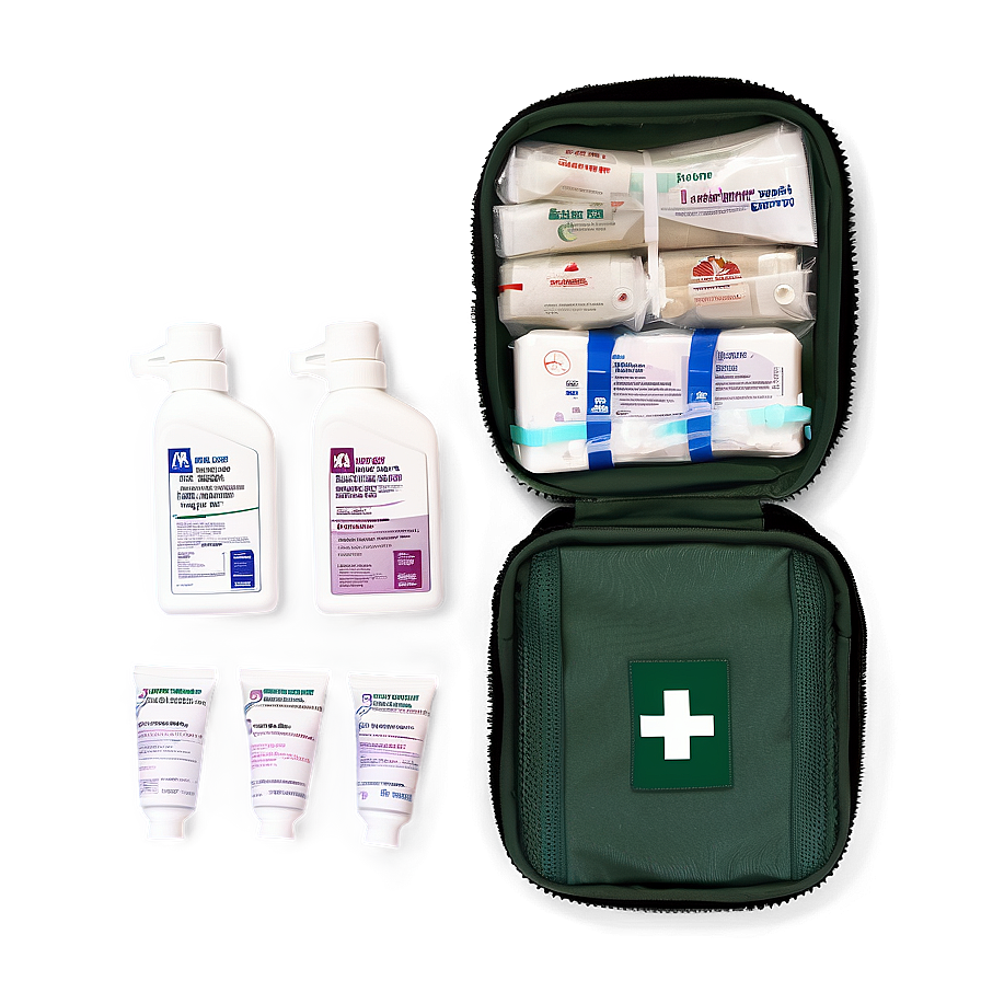 Camping First Aid Kit Essentials Png Opm