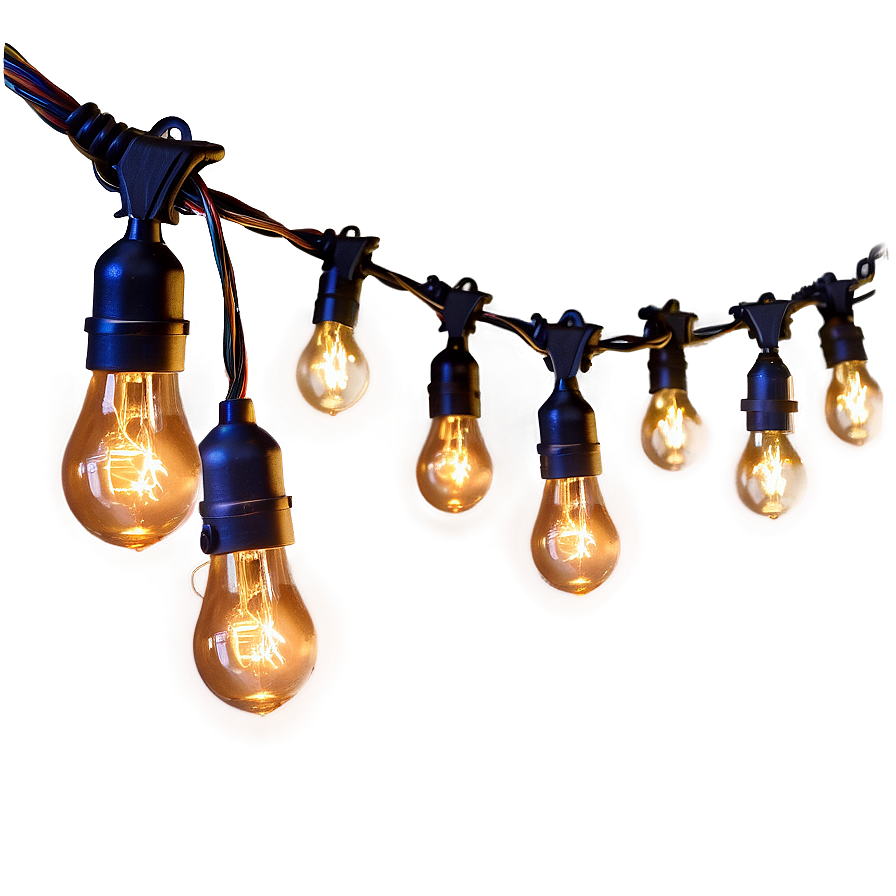 Camping String Lights Png 82