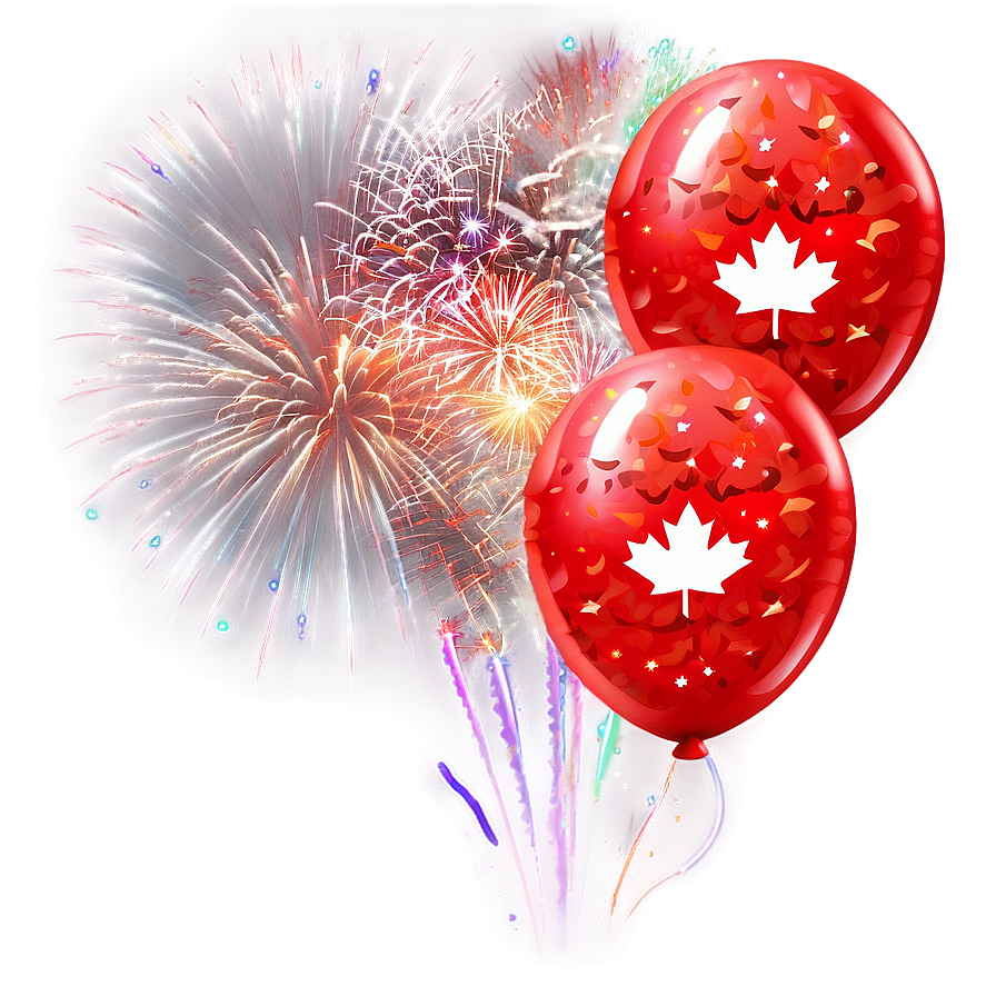 Canada Day Holiday Fireworks Png 06242024