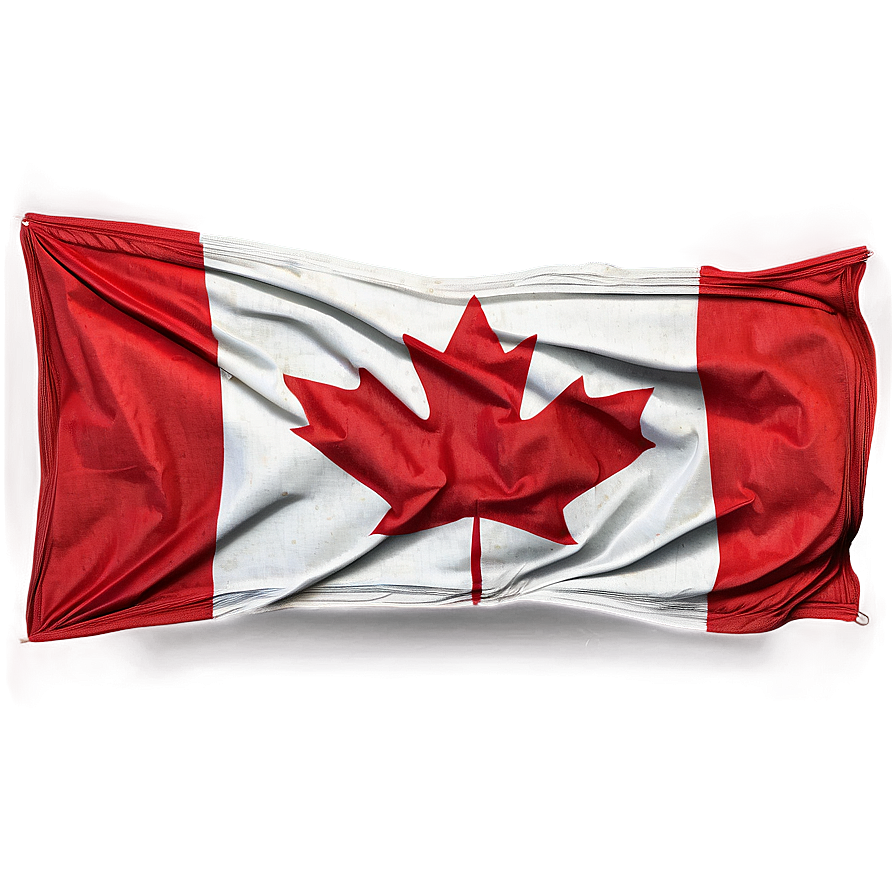 Canada Flag On Old Paper Texture Png 05232024