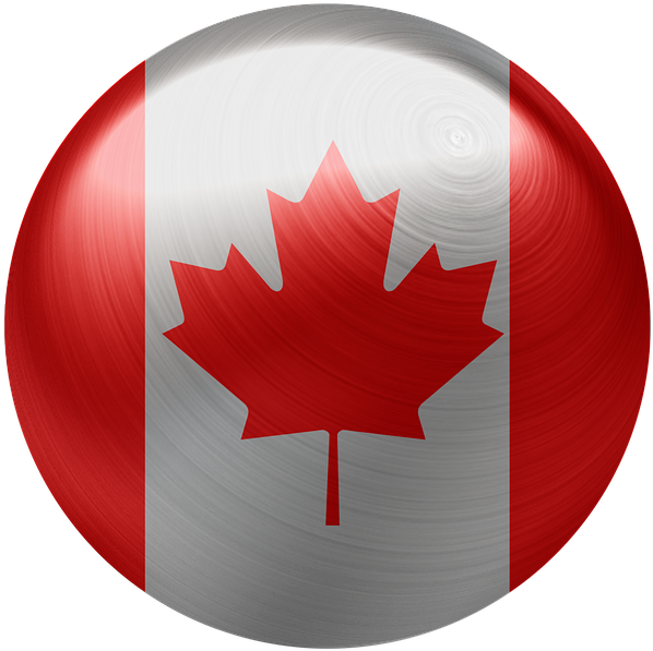 Canadian Flag Sphere Graphic