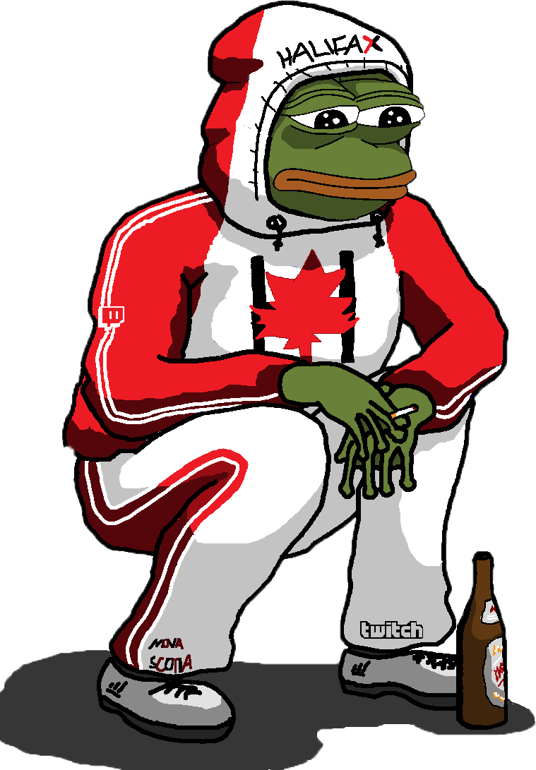 Canadian Pepe Meme Illustration