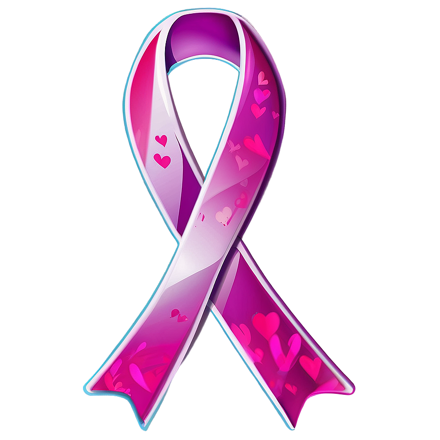 Cancer Ribbon Heart Png Xha17