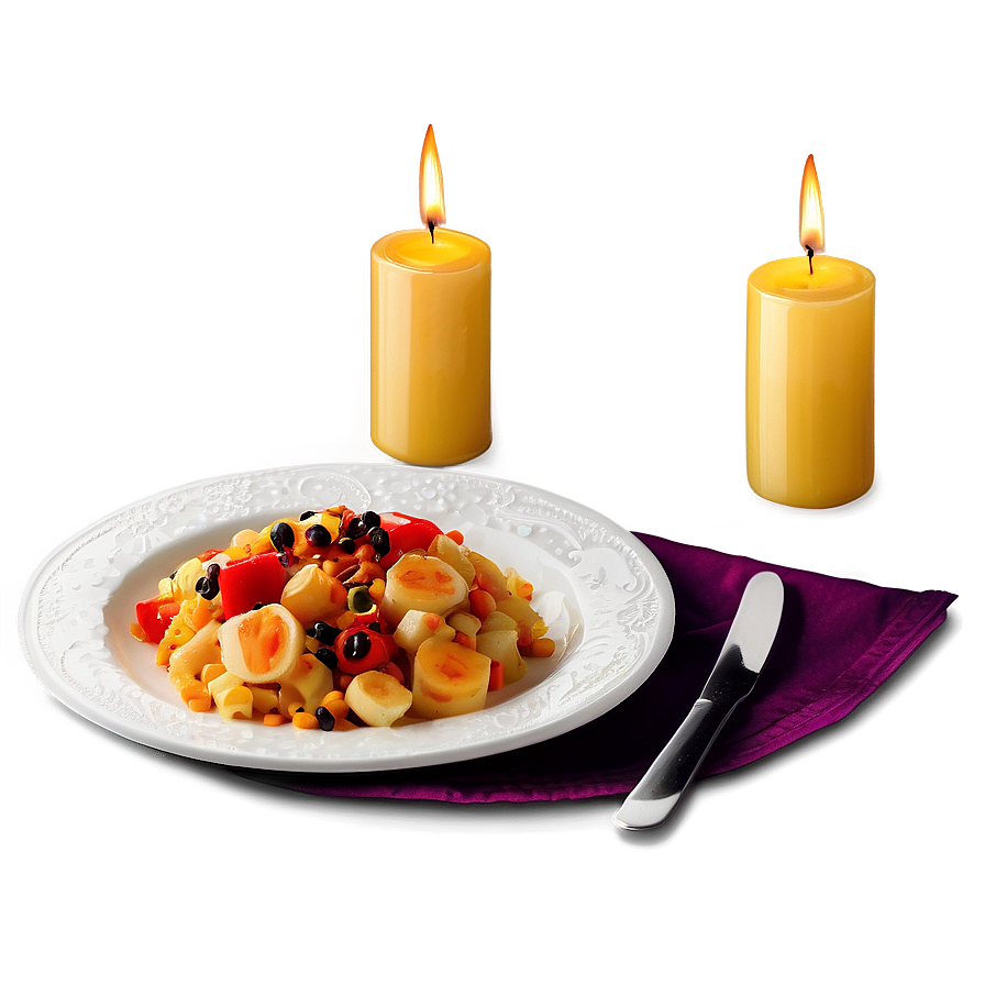 Candle Light Dinner Decoration Png 06262024