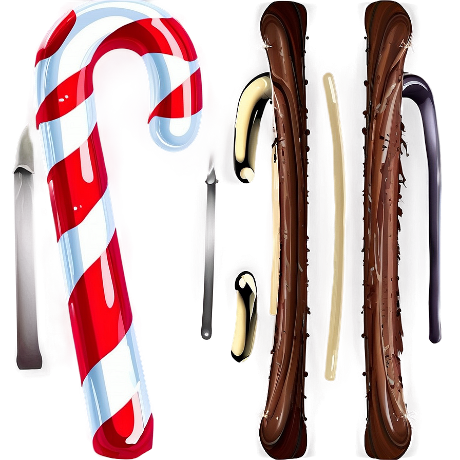 Candy Cane Christmas Decoration Png 06292024