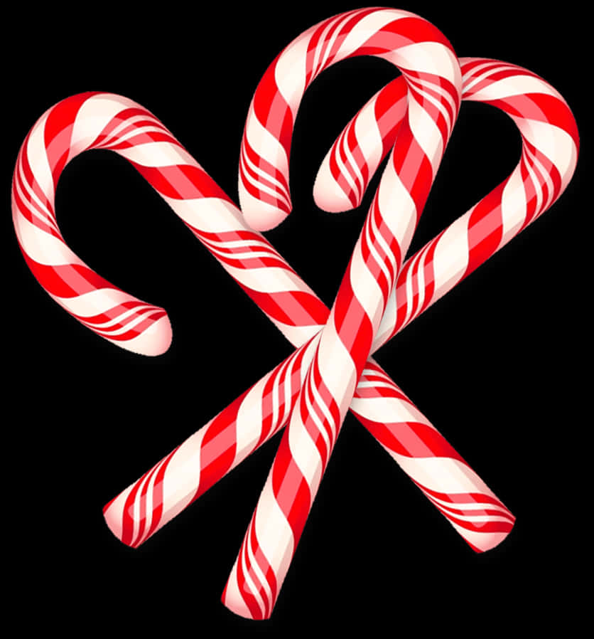 Candy Cane Crossed Design