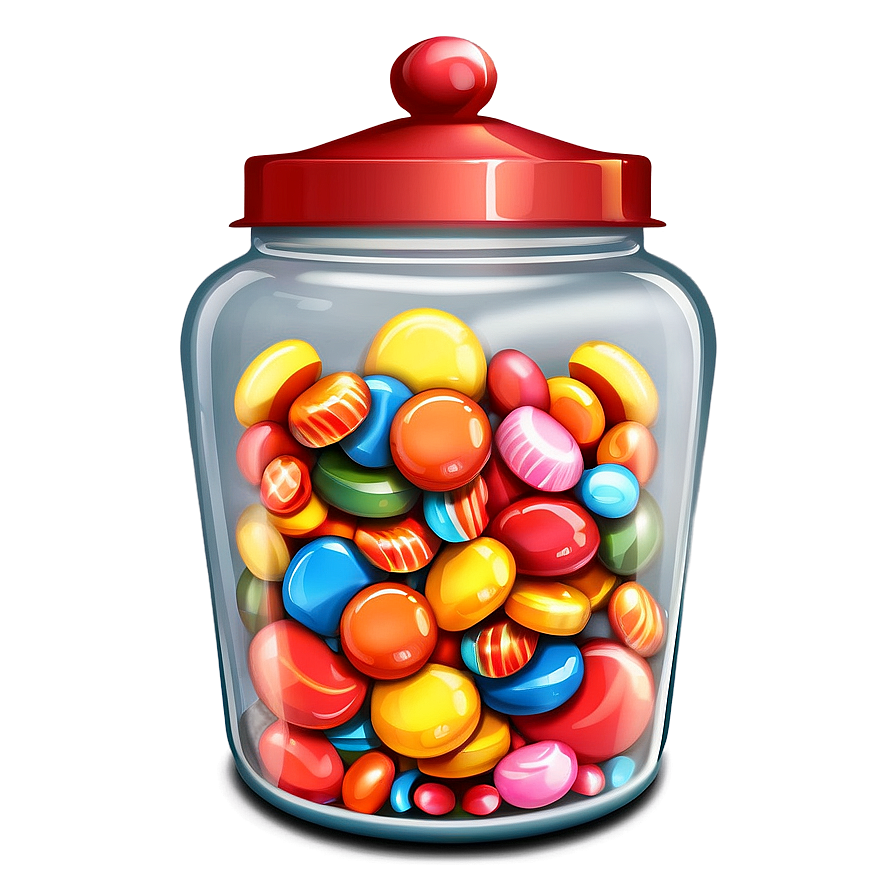 Candy Jar Illustration Png 06292024