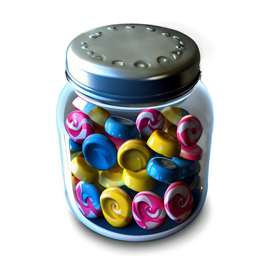 Candy Jar Side View Png 06292024