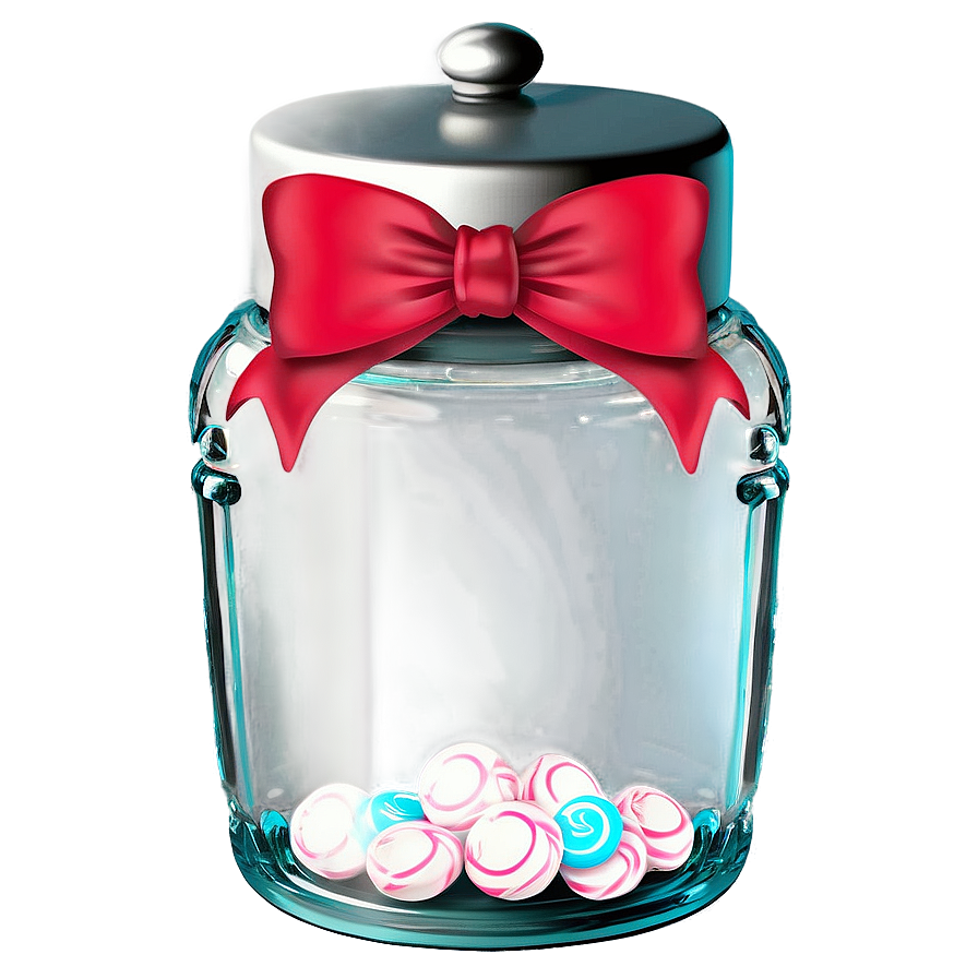 Candy Jar With Bow Png Joy