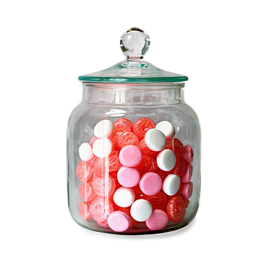 Candy Jar With Handle Png Khh55