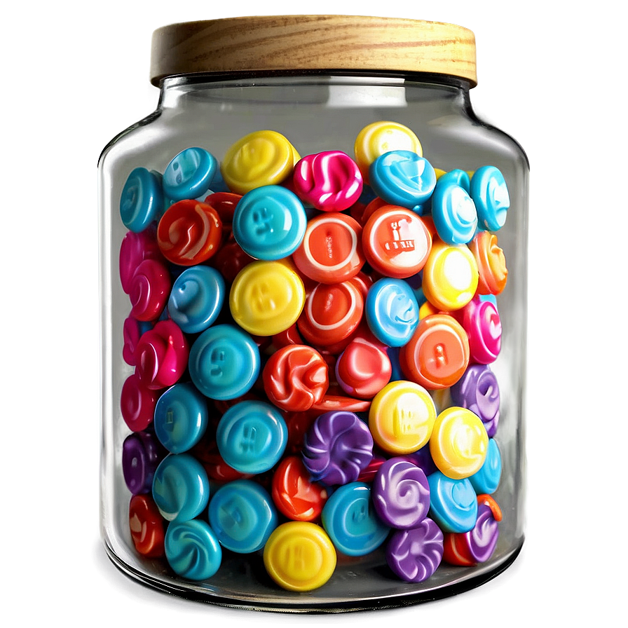 Candy Jar With Label Png 06292024