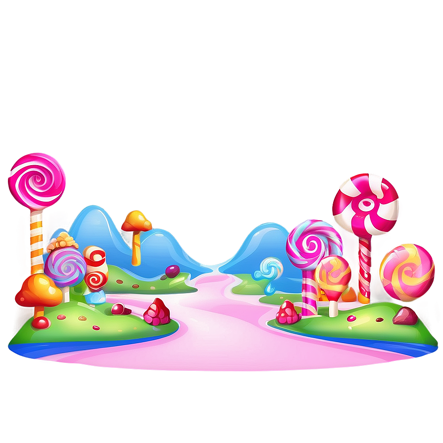 Candy Land Fantasy Landscape Png Kxi