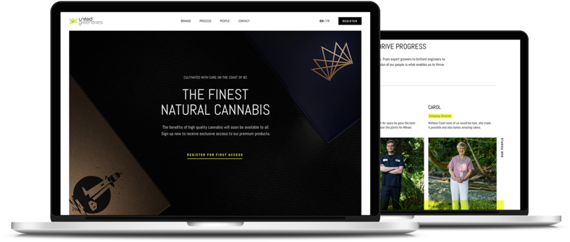 Cannabis Brand Laptop Mockup