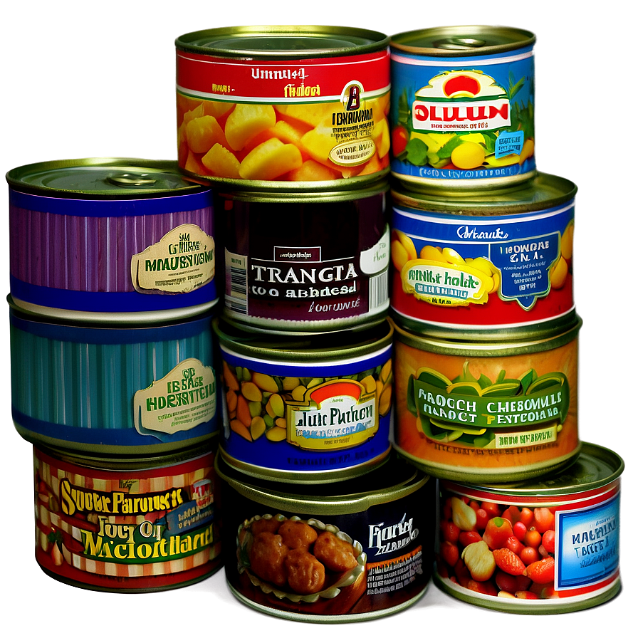 Canned Food Sampler Packs Png 59