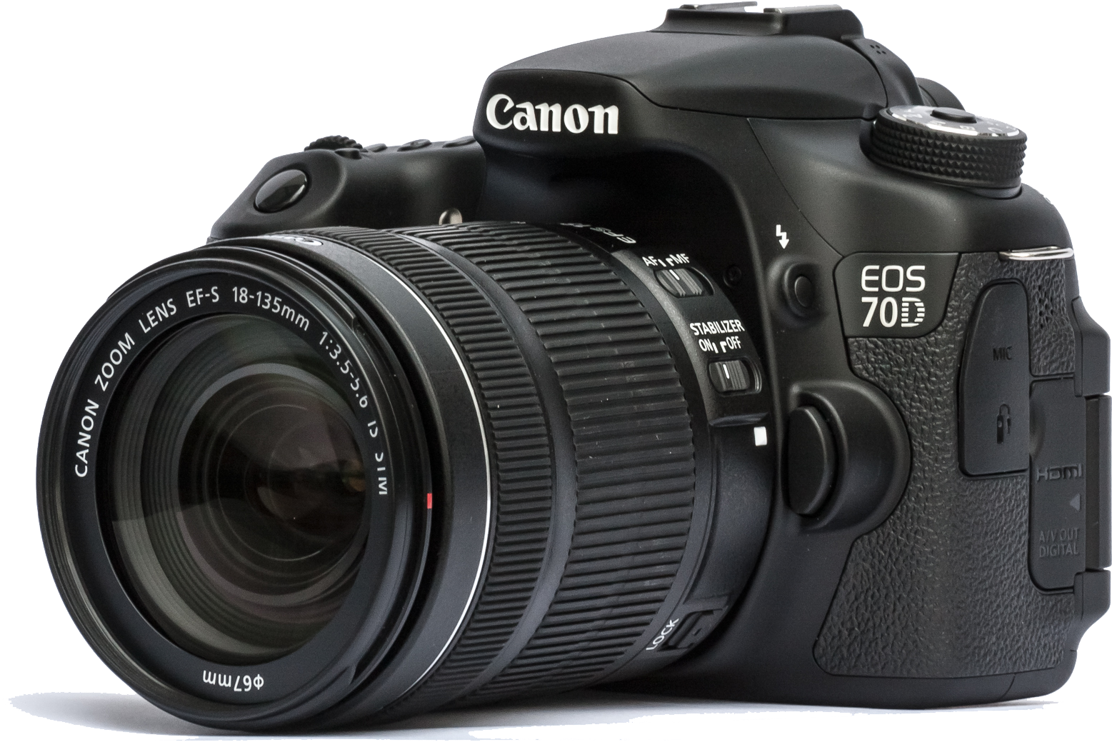 Canon E O S70 D D S L R Camerawith Lens