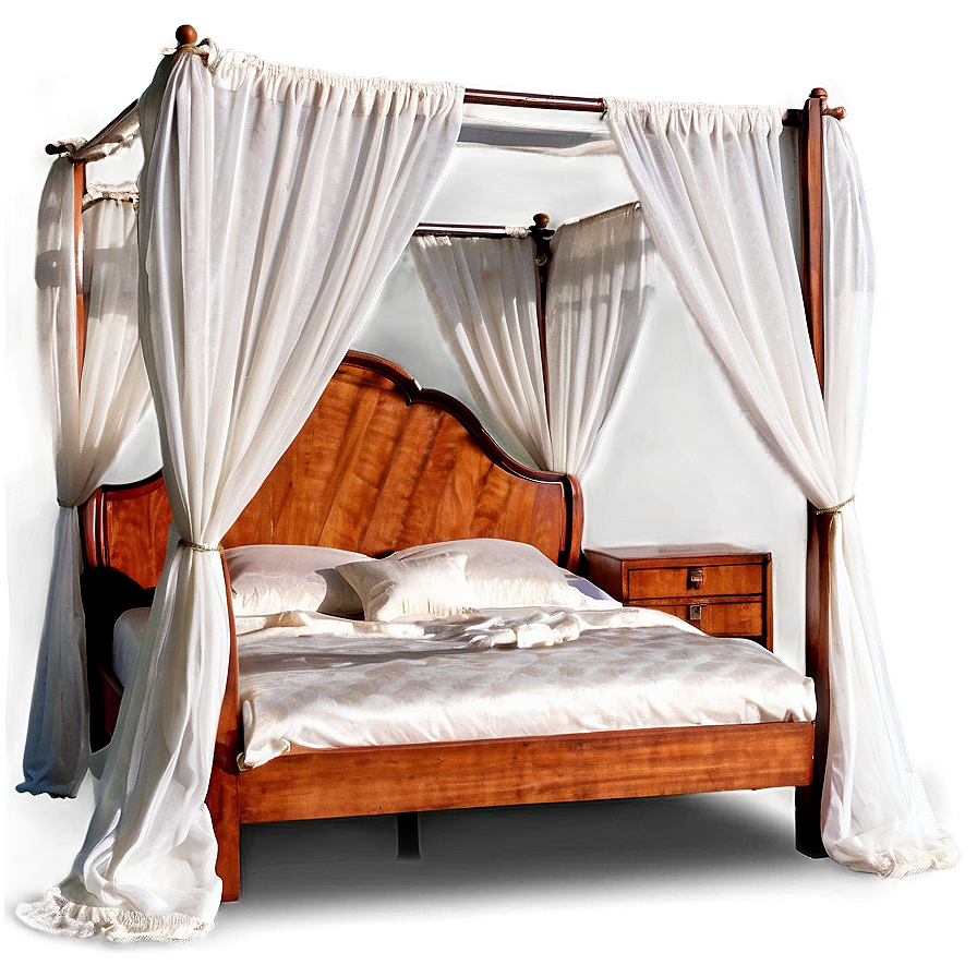 Canopy Bed Elegant Style Png 91