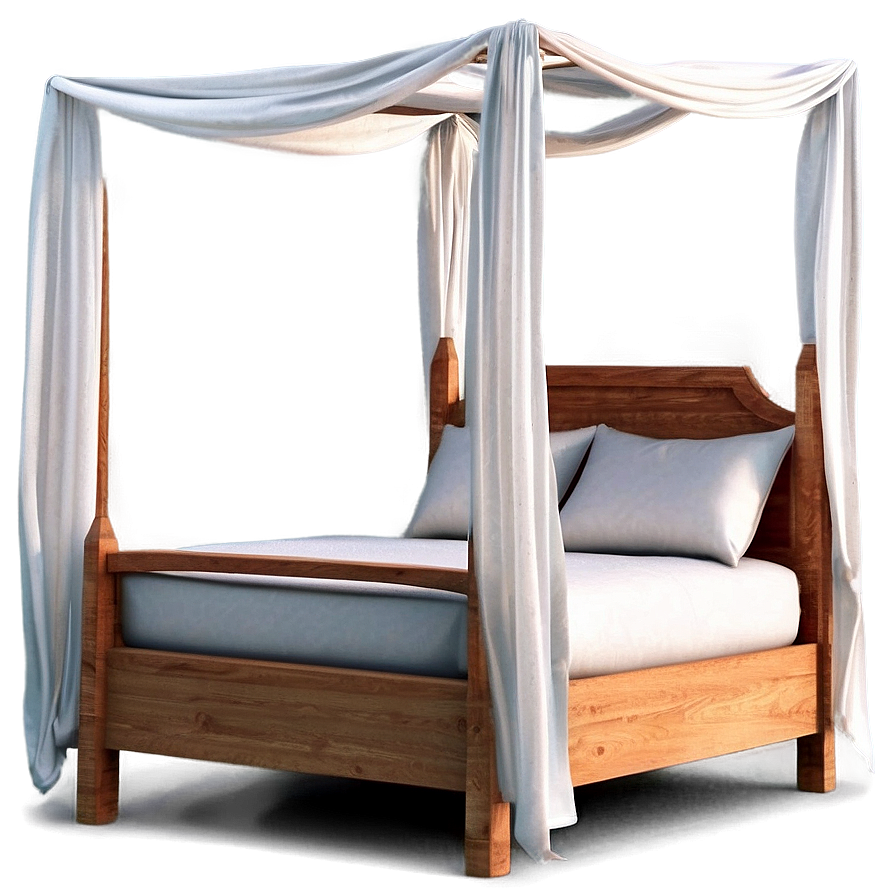 Canopy Bed Illustration Png 06282024