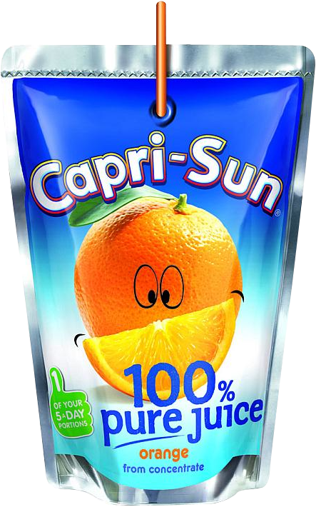 Capri Sun Orange100 Percent Pure Juice Pouch