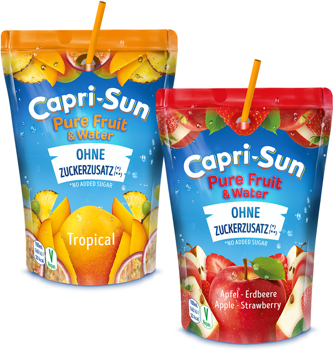 Capri Sun Pure Fruitand Water Flavors