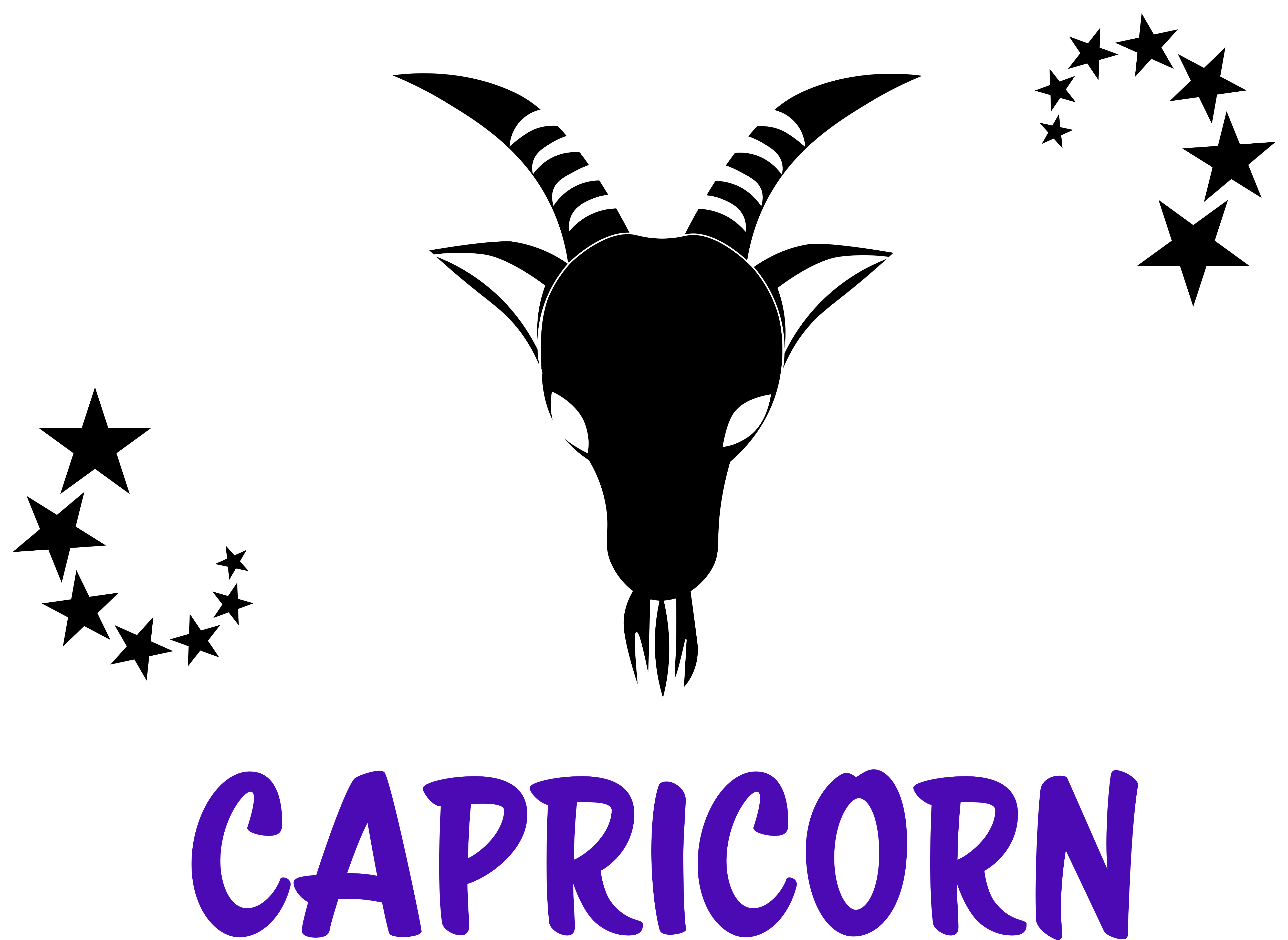 Capricorn Zodiac Symbol Graphic