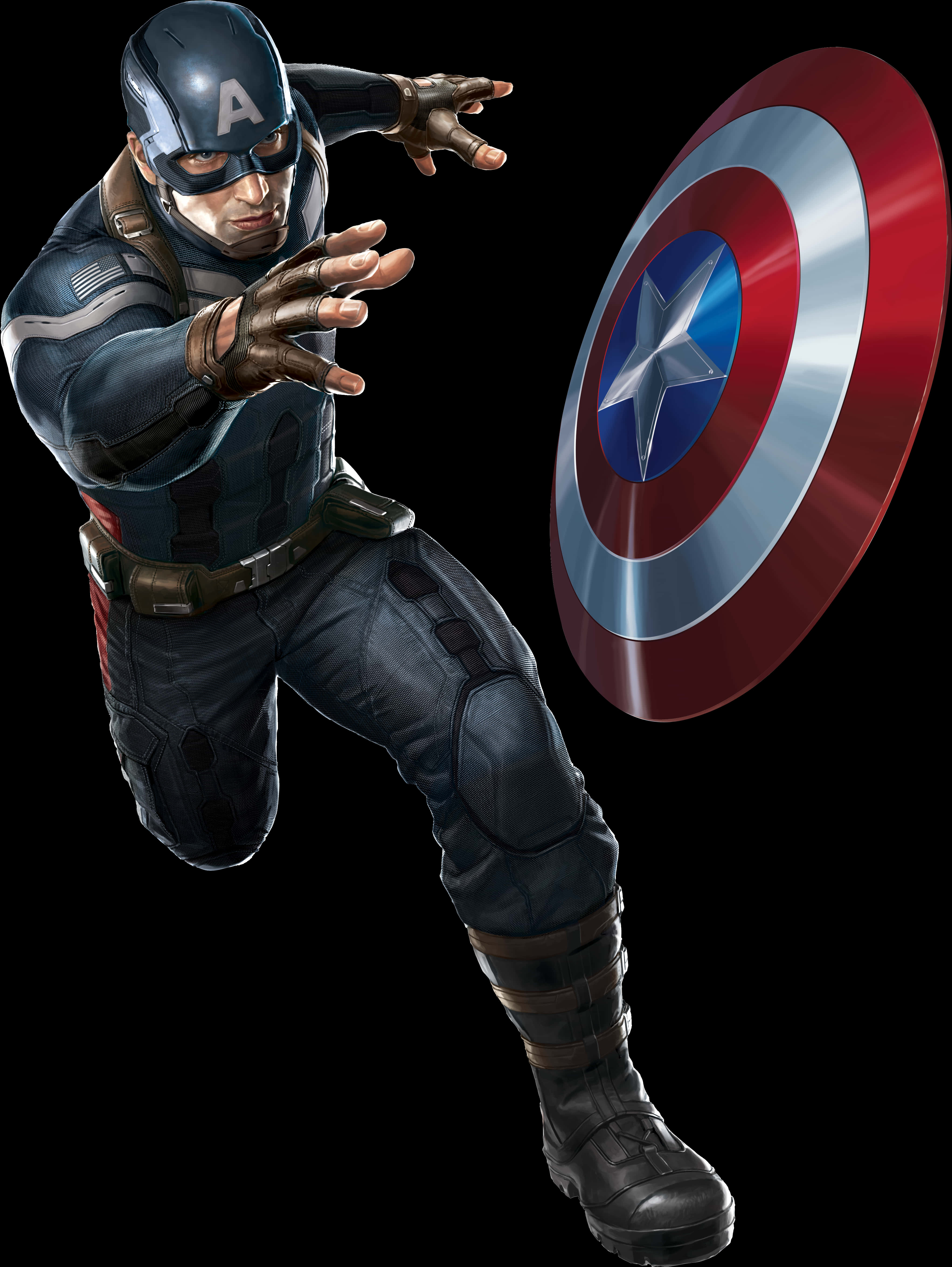 Captain America Action Pose