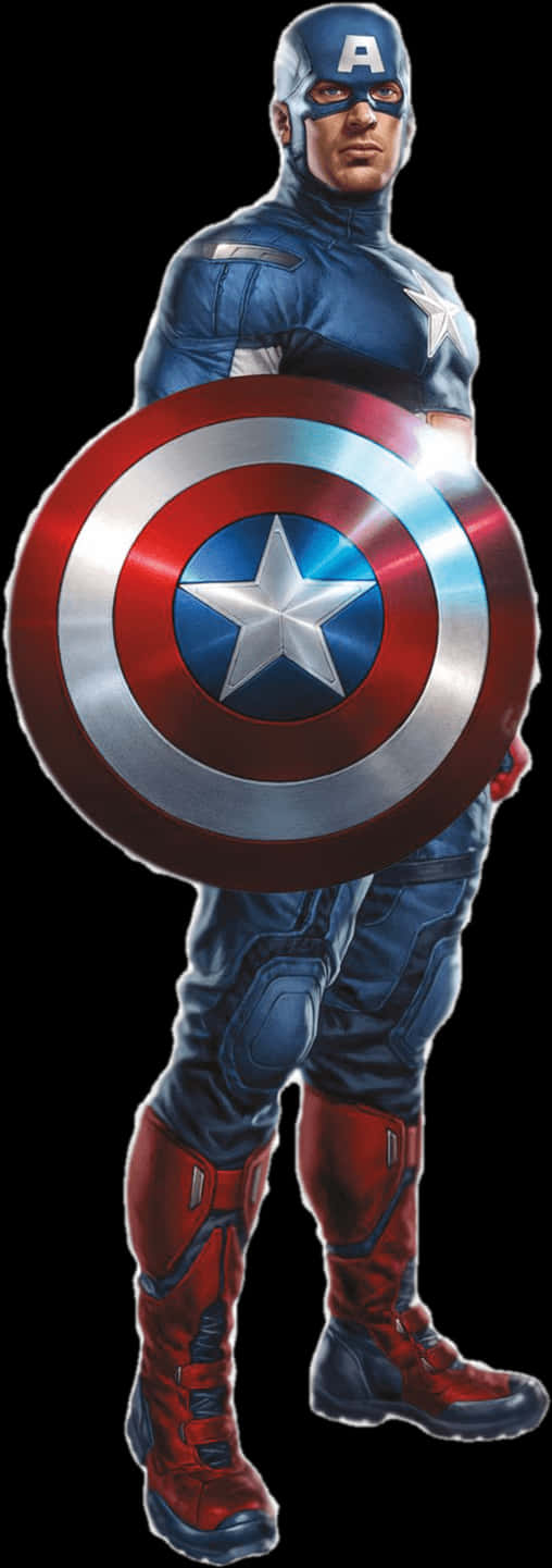 Captain America With Shield