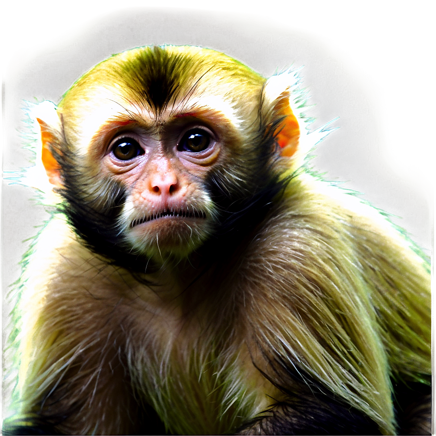 Capuchin Monkey In Forest Png Euh4