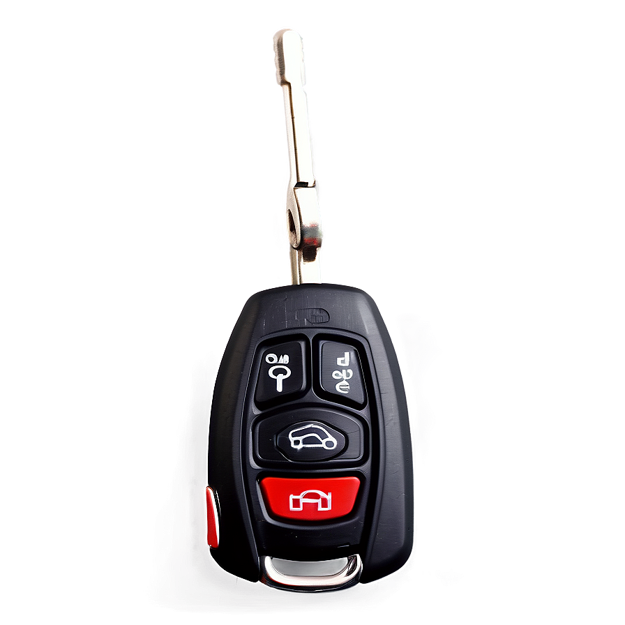 Car Key With Alarm Button Png 06122024