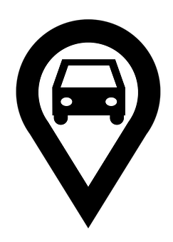 Car Location Pin Icon