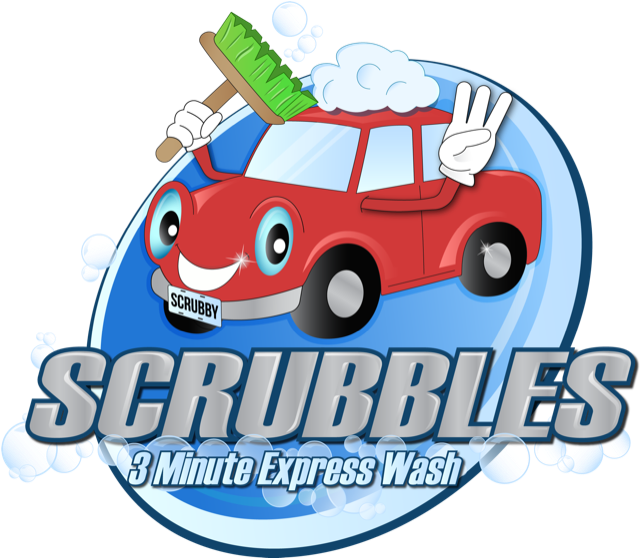 Car Wash Mascot Express Service Logo