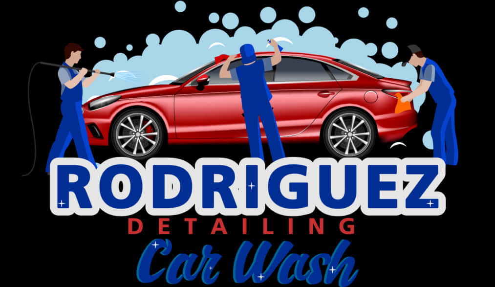 Car Wash Service Vector Illustration