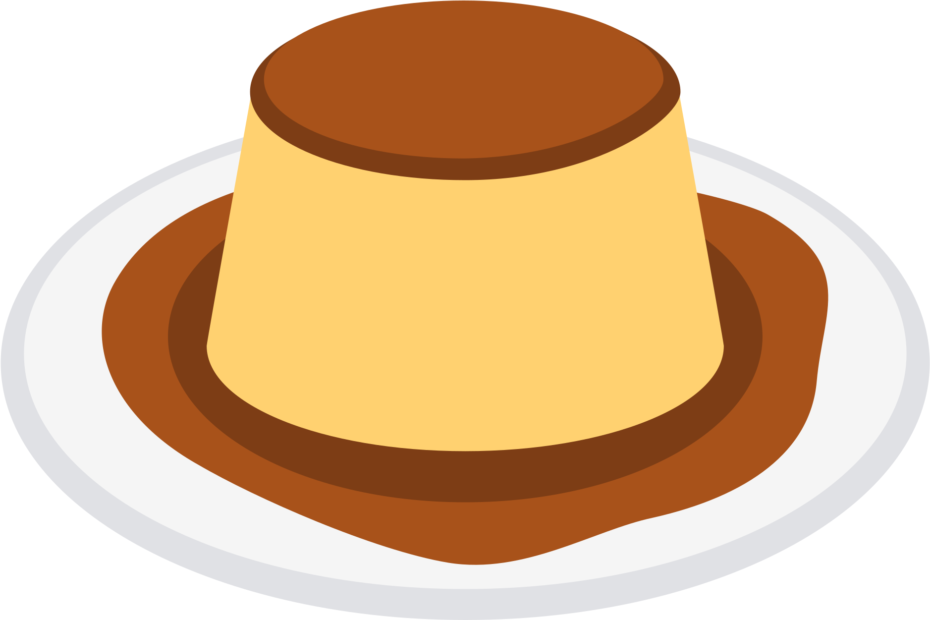 Caramel Custard Dessert Illustration.png