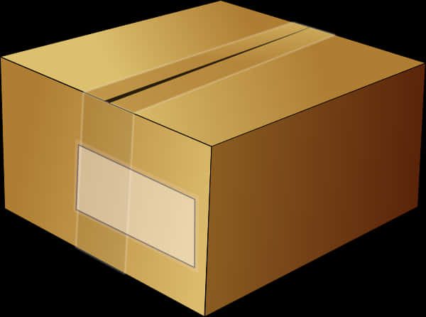 Cardboard Box Closed Illustration