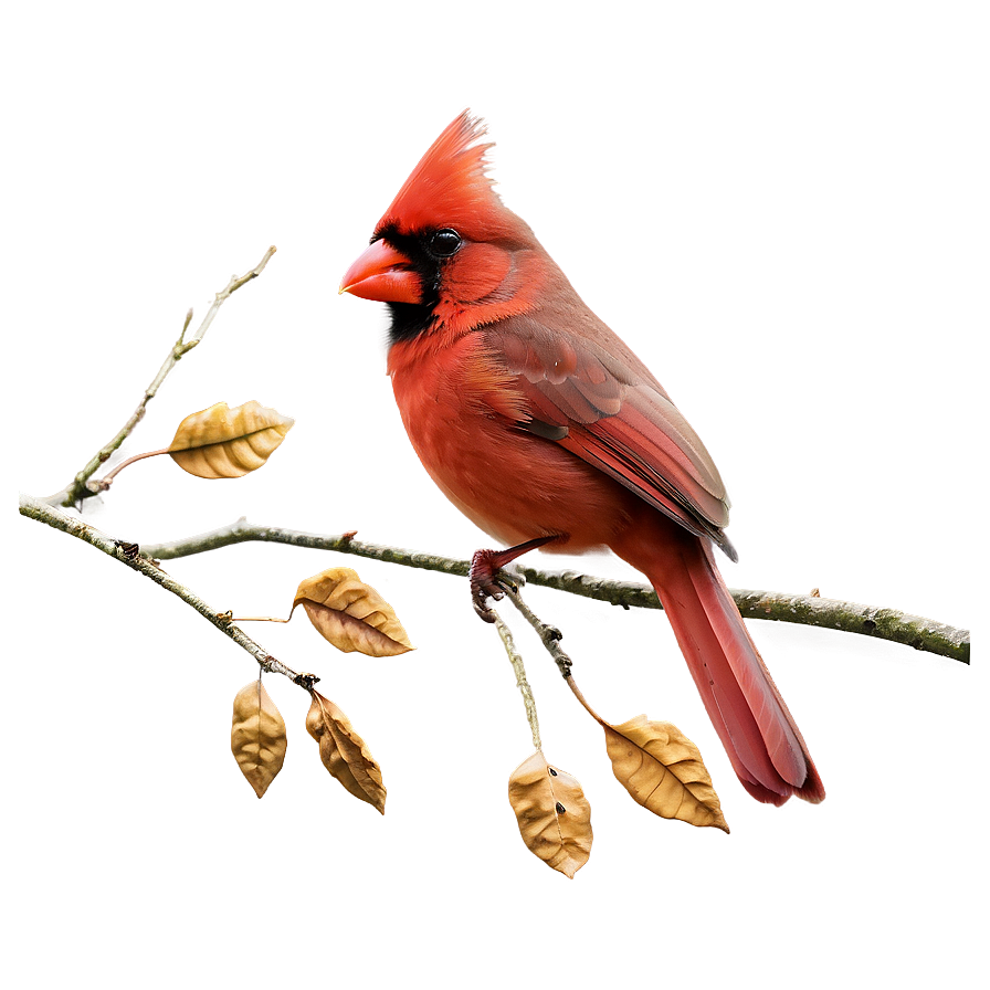 Cardinal In Autumn Png 05242024