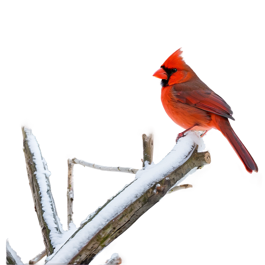 Cardinal In Snow Png 06252024