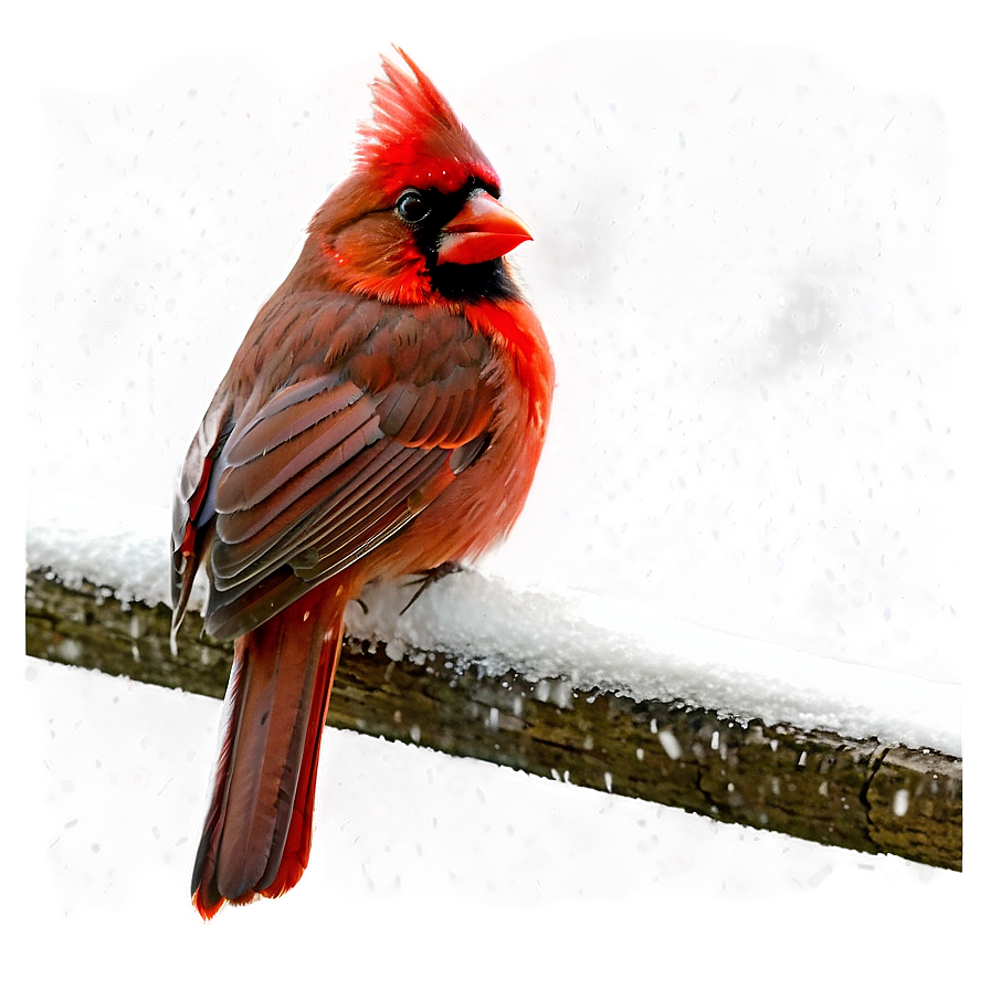 Cardinal In Snow Png 84