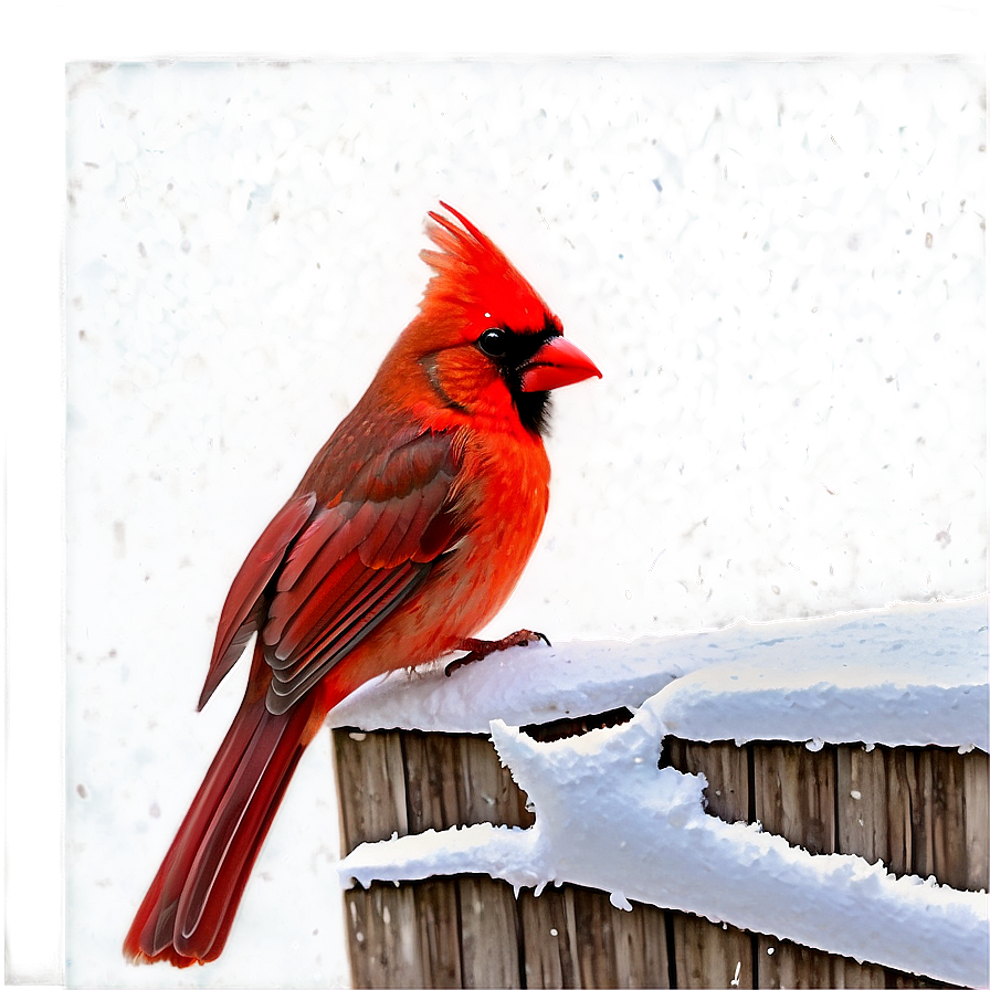 Cardinal In Snow Png Wwg45