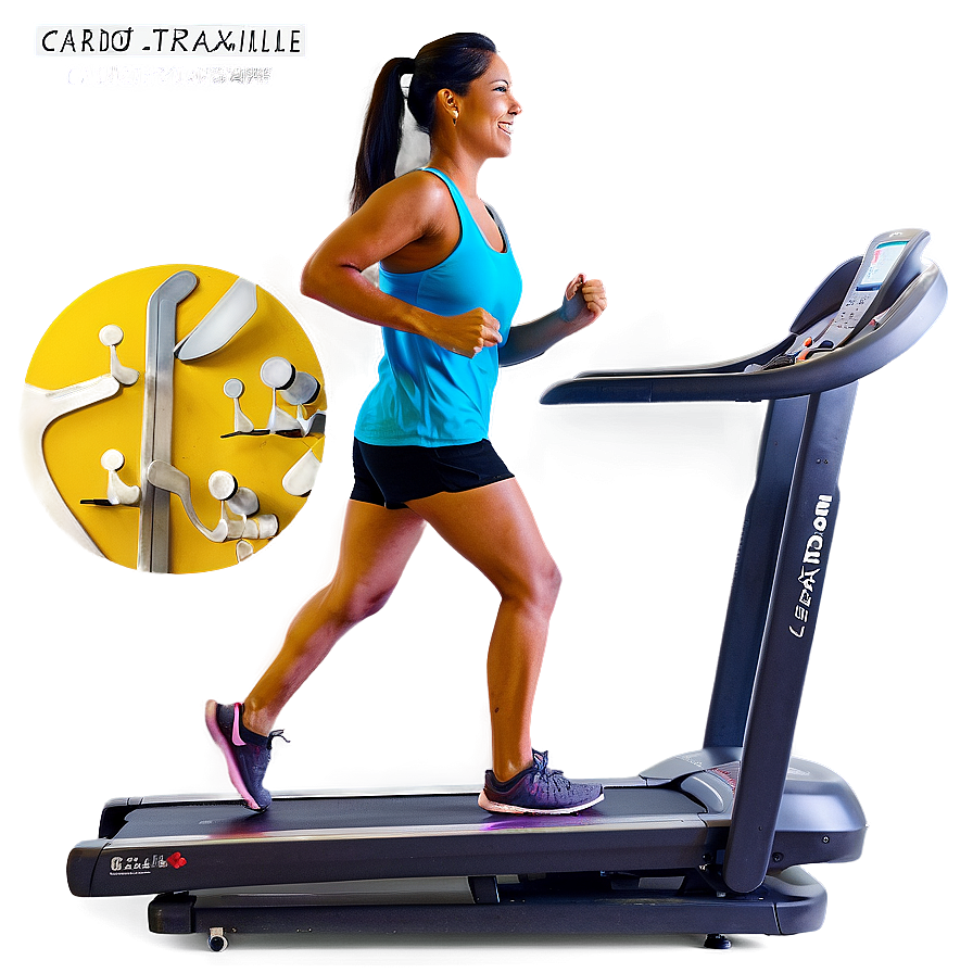 Cardio Training Treadmill Png 6