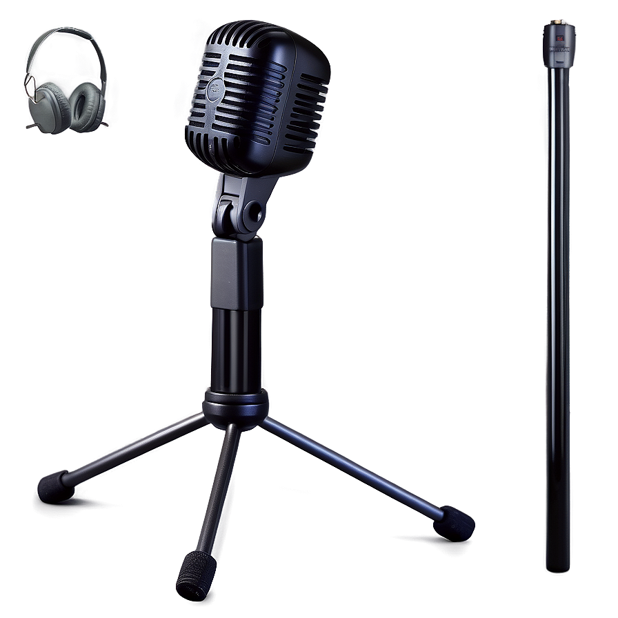 Cardioid Microphone On Stand Png 59