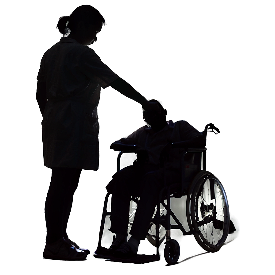 Care Worker Silhouette Png 06242024