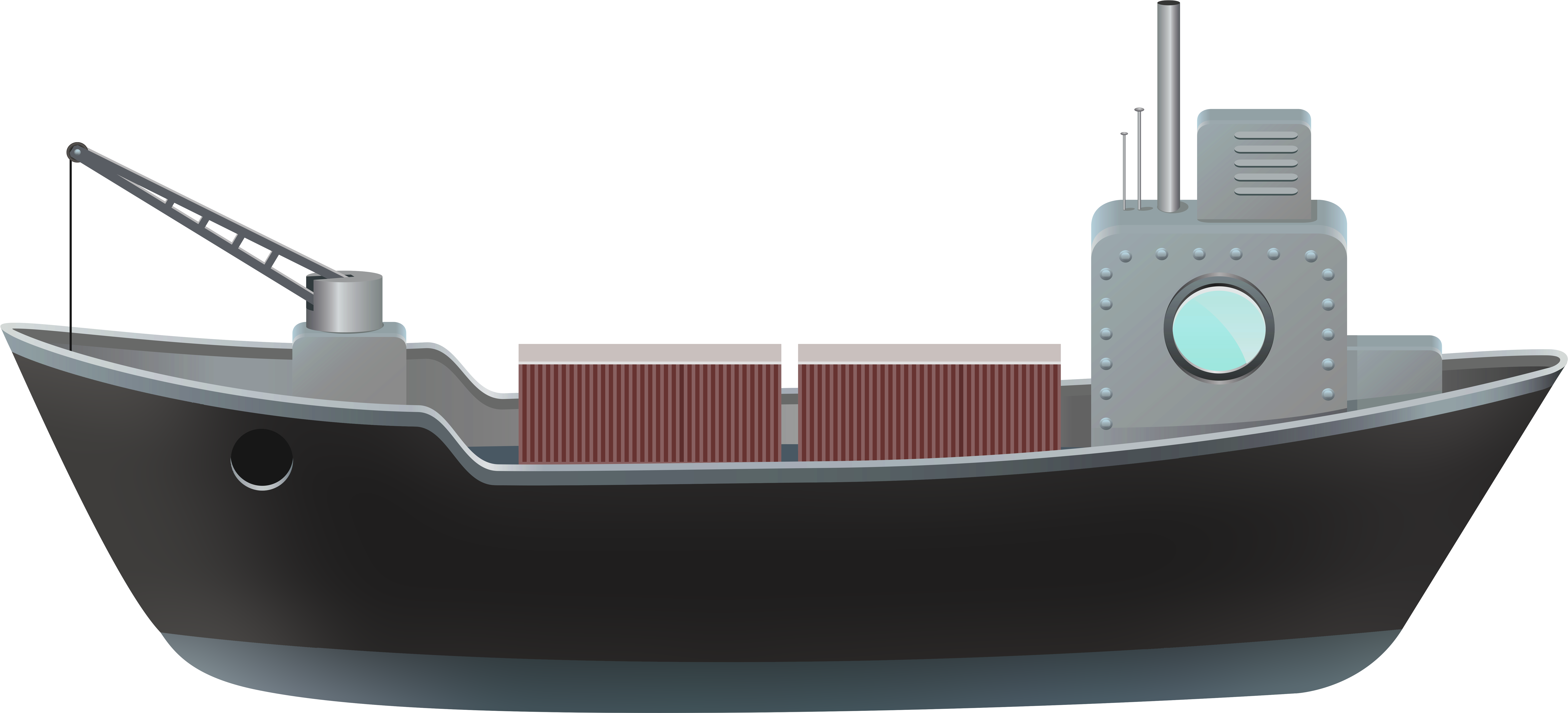 Cargo Ship Illustration