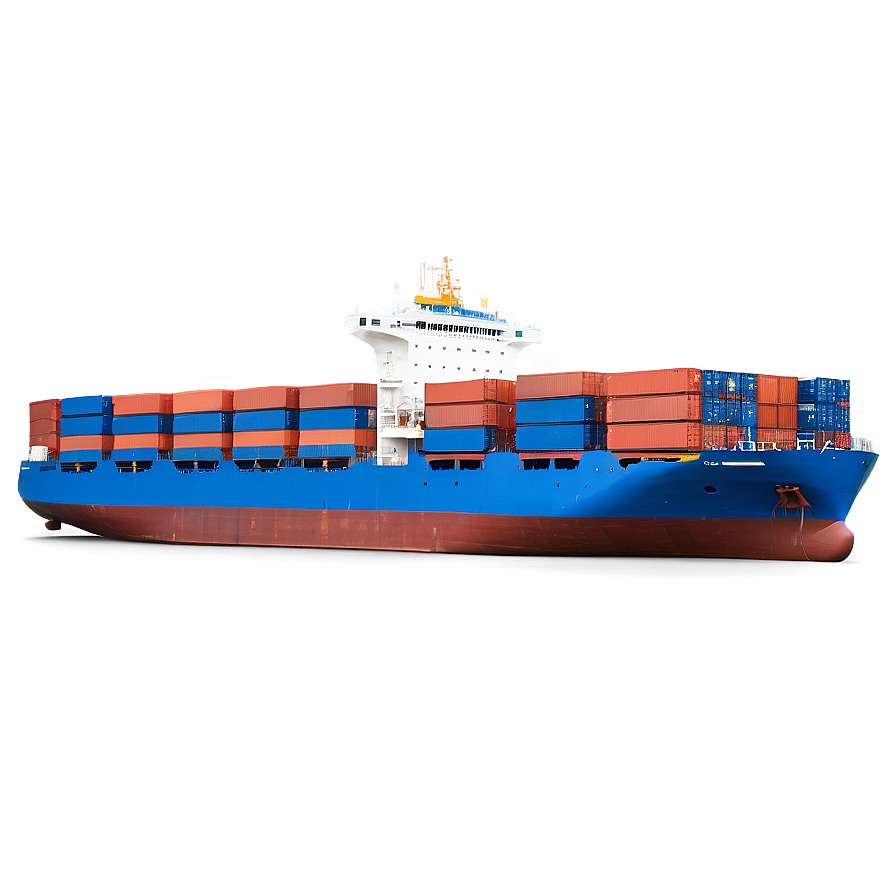 Cargo Ship With Containers Png Xel2