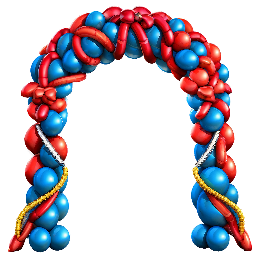 Carnival Theme Balloon Arch Png 06212024